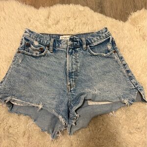 Abercrombie & Fitch Light Blue Jean Shorts